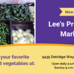 Lee's Produce Market Announcement