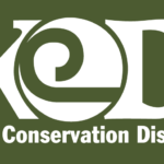 Graphic has a green background with white letters that say "KCD: King Conservation District."